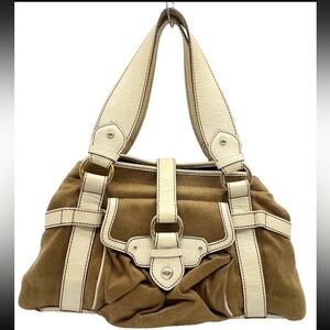 💥SOLD💥 Celine Canvas Leather Brown White Tote Bag